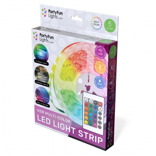 PFL LED Light Strip Multi-Color 5m i gruppen LEKSAKER / Inredning / Lampor hos Spelexperten (86809)
