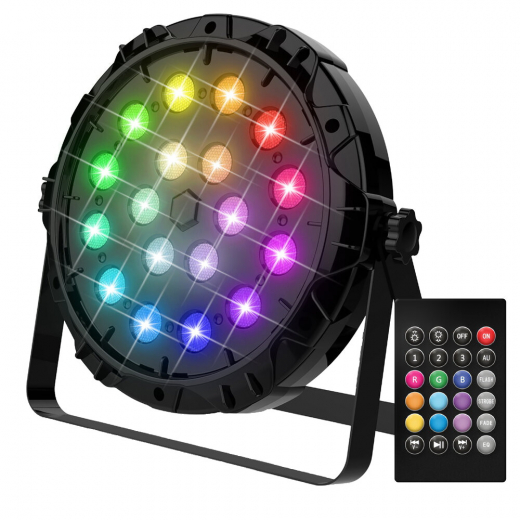 PFL 18 LED PAR Disco Light with Remote Control i gruppen LEKSAKER / Roliga prylar / Disco hos Spelexperten (86835)