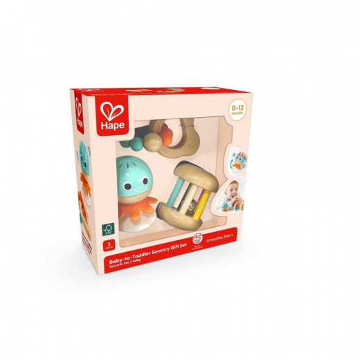 Hape Baby-to-Toddler Sensoriskt Presentset i gruppen LEKSAKER / Barn & baby hos Spelexperten (87-0106)