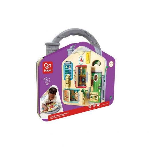 Hape Lock Board i gruppen LEKSAKER / Barn & baby / Barn & babyleksaker hos Spelexperten (87-1111)