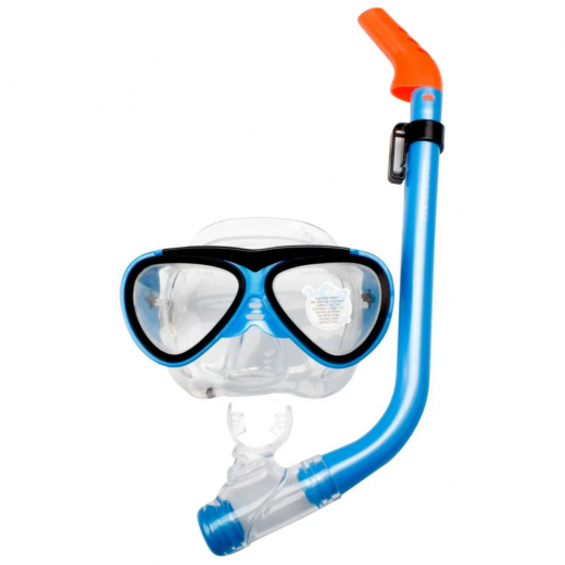 Snorkelset Junior, Blå i gruppen LEKSAKER / Vattenlek / Simtillbehör hos Spelexperten (88DHK)
