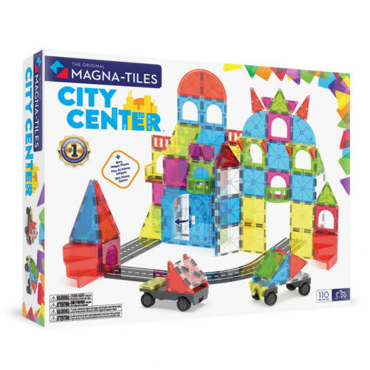 Magna-Tiles City Center 110 delar i gruppen LEKSAKER / Byggklossar / Magna-Tiles hos Spelexperten (90364)