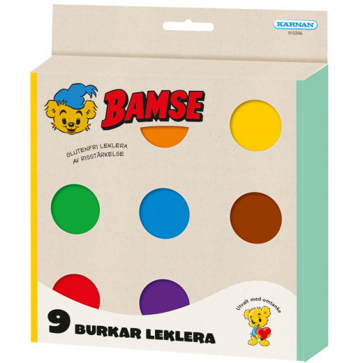 Bamse Glutenfri Leklera 9-Pack i gruppen LEKSAKER / Skapa & måla hos Spelexperten (910396)