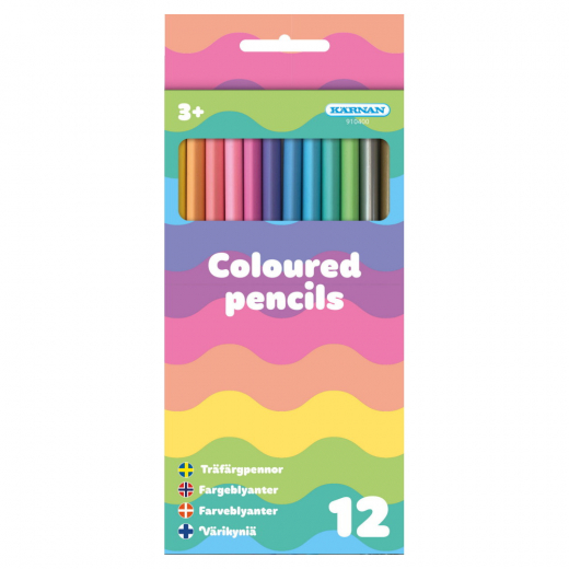 Kärnan Träfärgpennor - Pastell i gruppen LEKSAKER / Skapa & måla / Skriva och Rita / Pennor & Kritor hos Spelexperten (910400)