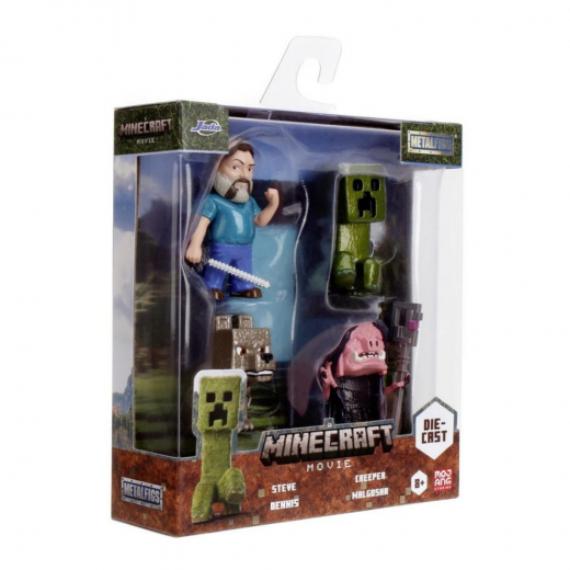 Minecraft Movie Die-Cast Metalfigs 4-Pack i gruppen LEKSAKER / Figurer och lekset hos Spelexperten (9336692314R00)