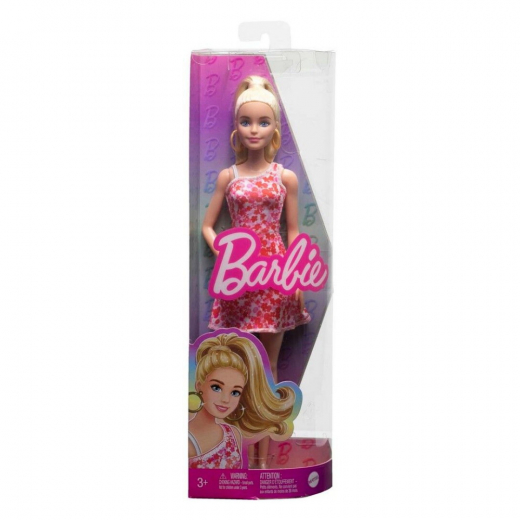 Barbie Fashionista Doll - Pink Floral Dress i gruppen LEKSAKER / Barbie hos Spelexperten (960-2320)