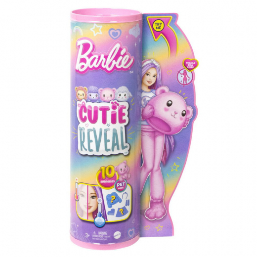 Barbie Cutie Reveal Barbie Cozy Teddy Tee i gruppen Nyheter hos Spelexperten (960-2358)