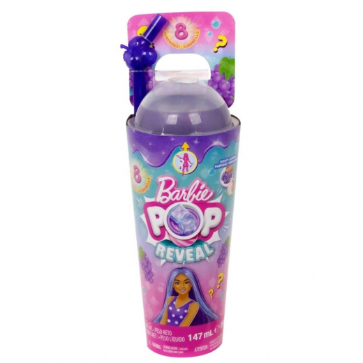 Barbie Pop Reveal - Grape Fizz i gruppen LEKSAKER / Barbie hos Spelexperten (960-2369)