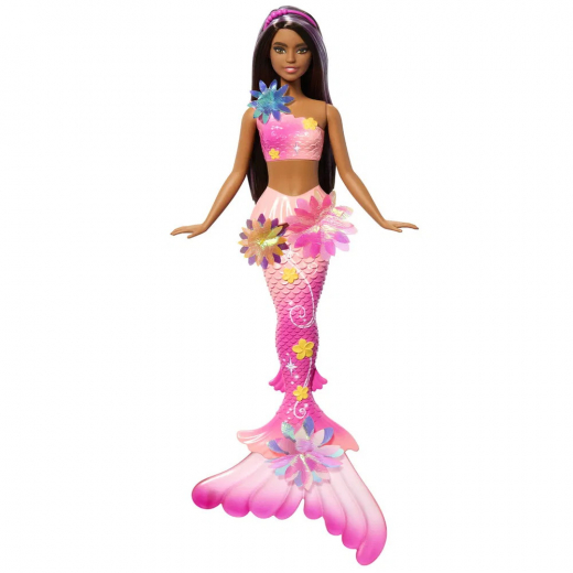 Barbie Flower Magic Mermaid Pink i gruppen LEKSAKER / Barbie hos Spelexperten (960-2551)