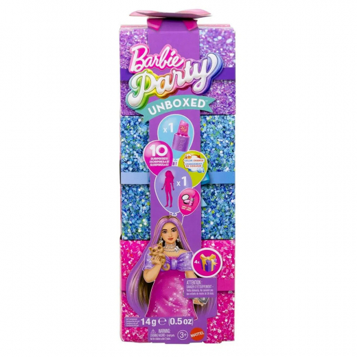 Barbie Glam Party Unboxed Pink Curvy Doll i gruppen LEKSAKER / Barbie / Barbie Reveal hos Spelexperten (960-2581)