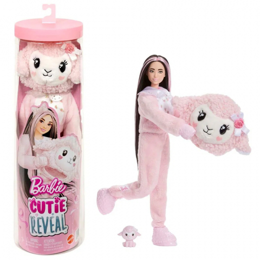 Barbie Cutie Reveal Sweet Bows Pink Lamb i gruppen LEKSAKER / Barbie / Barbie Reveal hos Spelexperten (960-2606)