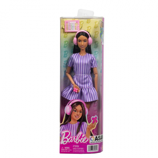 Barbie Fashionista Doll Stripes (Autism Awareness) i gruppen LEKSAKER / Barbie / Barbie Fashionista hos Spelexperten (960-2612)