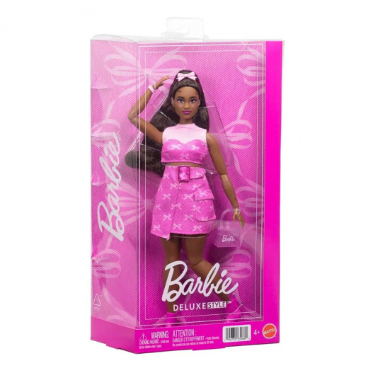 Barbie Deluxe Style Pink Denim Skort Hearing Aids i gruppen LEKSAKER / Barbie / Barbie Deluxe Style hos Spelexperten (960-2615)