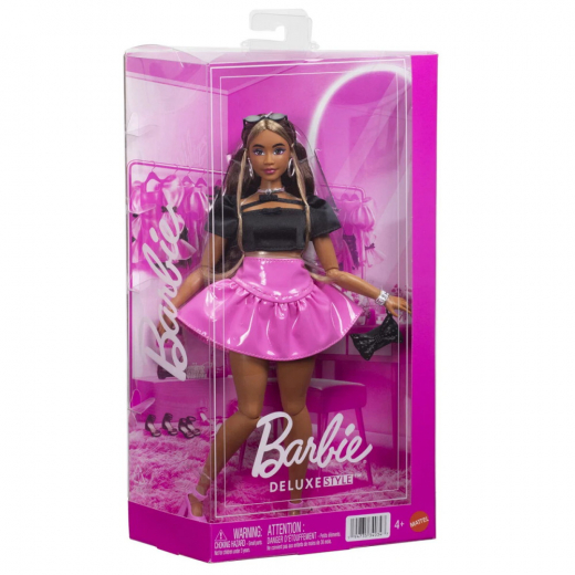 Barbie Deluxe Style - Black Top, Pink Skirt i gruppen LEKSAKER / Barbie / Barbie Deluxe Style hos Spelexperten (960-2664)