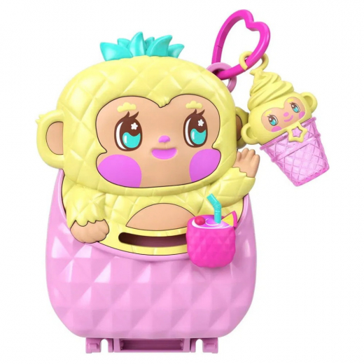 Polly Pocket Pineapple Monkey Compact i gruppen LEKSAKER / Figurer och lekset hos Spelexperten (961-2603)