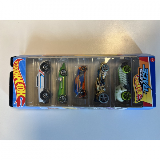 Hot Wheels 5-pack bilar - Let's Race i gruppen LEKSAKER / Leksaksfordon / Hot Wheels hos Spelexperten (965-0138B)