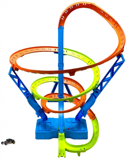 Hot Wheels Action Spiral Speed Crash i gruppen LEKSAKER / Leksaksfordon / Hot Wheels hos Spelexperten (965-0212)