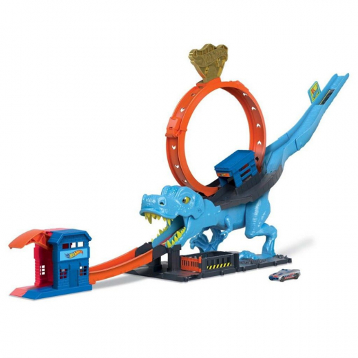 Hot Wheels City T-Rex Chomp Down i gruppen LEKSAKER / Leksaksfordon / Hot Wheels hos Spelexperten (965-0216)