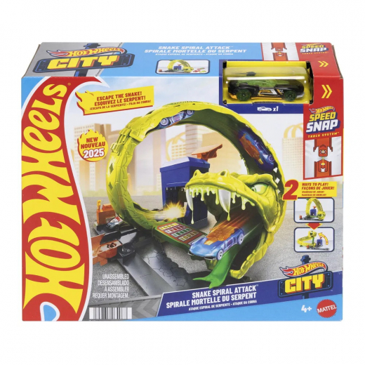 Hot Wheels City Snake Spiral Attack i gruppen LEKSAKER / Leksaksfordon / Hot Wheels hos Spelexperten (965-2550)