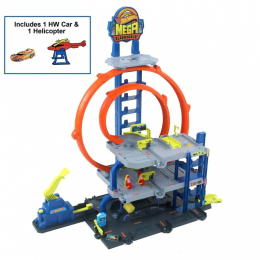 Hot Wheels City Mega Garage i gruppen LEKSAKER / Leksaksfordon / Hot Wheels hos Spelexperten (965-2551)