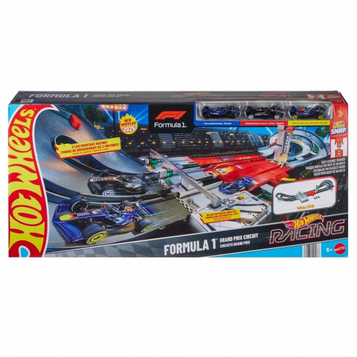 Hot Wheels F-1 Racing Grand Prix Trackset i gruppen LEKSAKER / Leksaksfordon / Hot Wheels hos Spelexperten (965-2557)