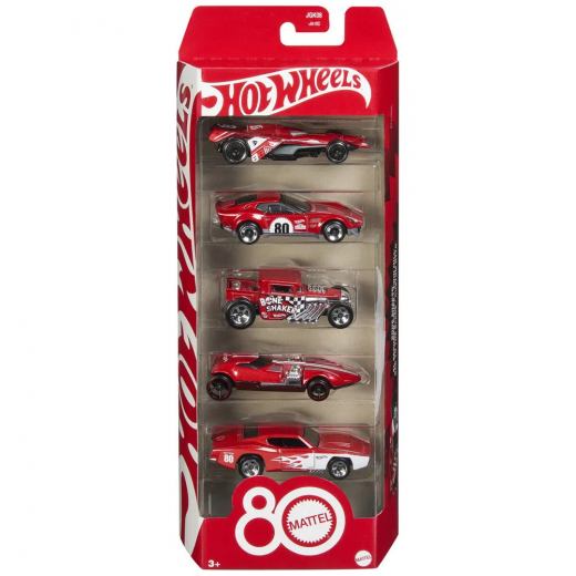 Hot Wheels Mattel 80th 5 Pack i gruppen LEKSAKER / Leksaksfordon / Hot Wheels hos Spelexperten (965-2561)