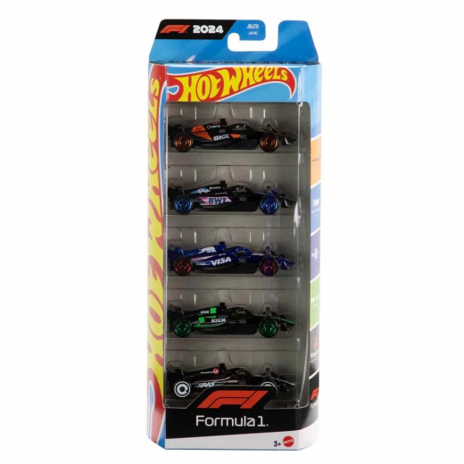 Hot Wheels F-1 Racing 5-Pack i gruppen LEKSAKER / Leksaksfordon / Hot Wheels hos Spelexperten (965-2562)