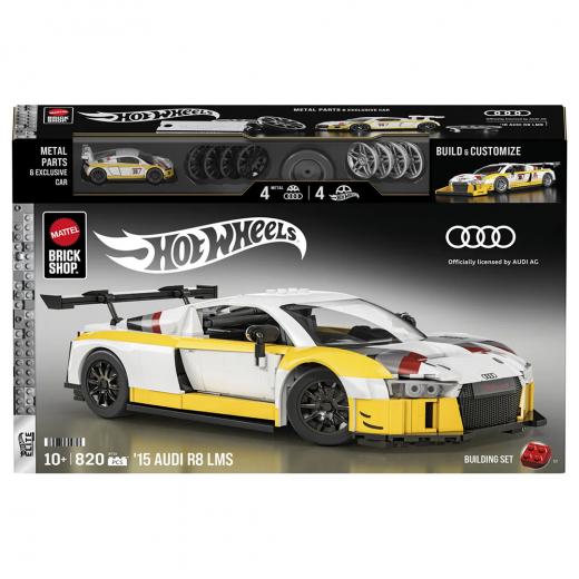 Brick Shop Elite Series '15 Audi R8 LMS i gruppen LEKSAKER / Leksaksfordon / Hot Wheels Brickshop hos Spelexperten (965-2567)