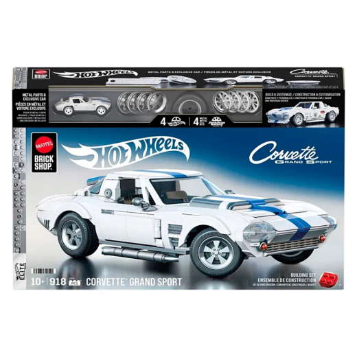 Brick Shop Elite Series Corvette Grand Sport i gruppen LEKSAKER / Leksaksfordon / Hot Wheels Brickshop hos Spelexperten (965-2570)