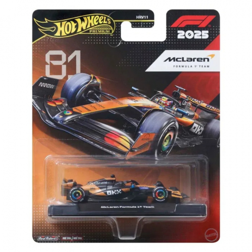Hot Wheels F1 Racing Premium 1:64 McLaren i gruppen LEKSAKER / Leksaksfordon / Hot Wheels hos Spelexperten (965-2610)