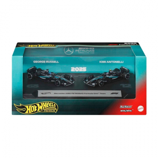Hot Wheels F1 Racing Premium Bil Mercedes 2 pack 1:64 i gruppen LEKSAKER / Leksaksfordon / Hot Wheels hos Spelexperten (965-2617)