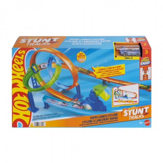 Hot Wheels Stunt Tracks Double Loop Smash i gruppen LEKSAKER / Leksaksfordon / Hot Wheels hos Spelexperten (965-2635)