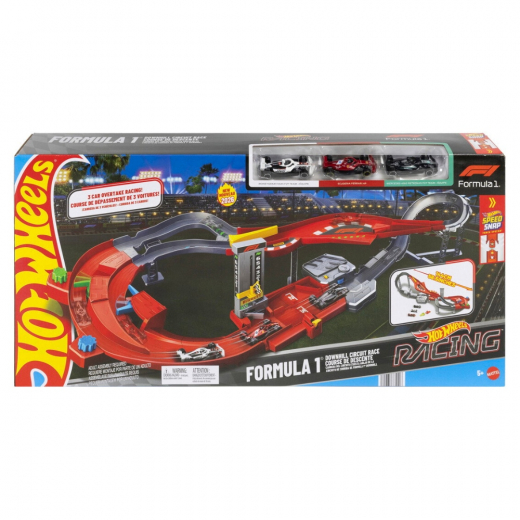 Hot Wheels Bilbana F1 Racing Track i gruppen LEKSAKER / Leksaksfordon / Hot Wheels hos Spelexperten (965-2654)