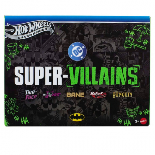 Hot Wheels DC Batman Super-Villains 5-pack i gruppen LEKSAKER / Leksaksfordon / Hot Wheels hos Spelexperten (965-2669)