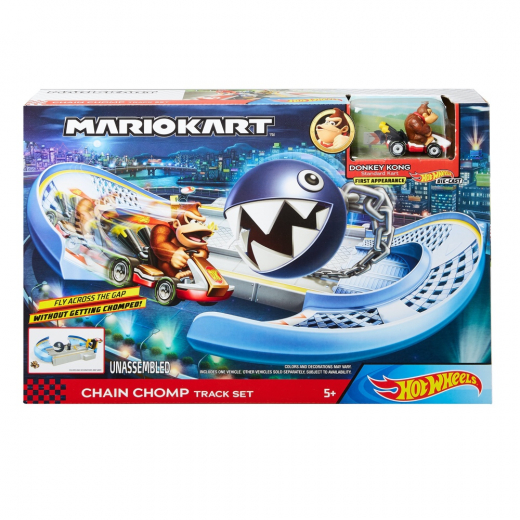 Hot Wheels Mario Kart Chain Chomp i gruppen LEKSAKER / Leksaksfordon / Hot Wheels hos Spelexperten (965-3002-Chain)