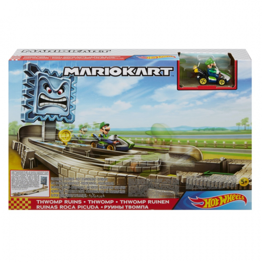 Hot Wheels Mario Kart Thwomp Ruins Track Set i gruppen  hos Spelexperten (965-3002-Thwomp)