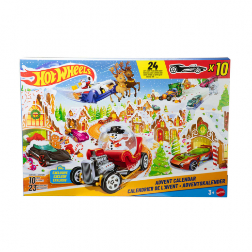 Hot Wheels Basics adventskalender 2025 i gruppen LEKSAKER / Adventskalendrar hos Spelexperten (965-9025)