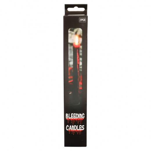 Blödande Ljus Svart 2 pack i gruppen LEKSAKER / Utklädnad / Halloween / Tillbehör Halloween hos Spelexperten (96697)