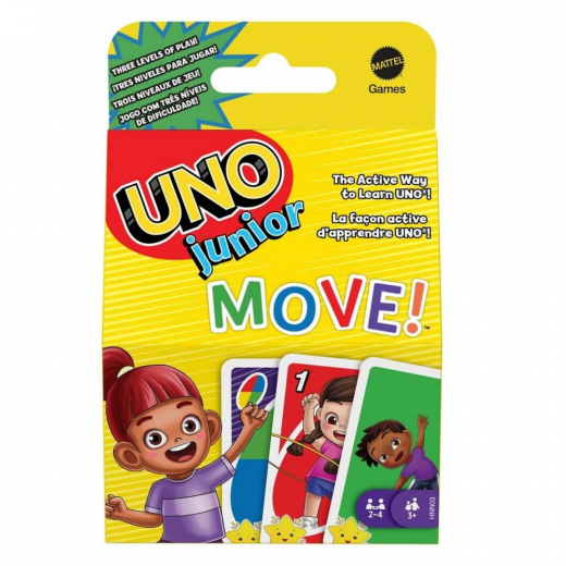 UNO Junior Move! i gruppen SÄLLSKAPSSPEL / Barnspel hos Spelexperten (967-2404)