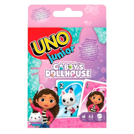 UNO Junior Gabby's Dollhouse i gruppen SÄLLSKAPSSPEL / Spelserier / UNO hos Spelexperten (967-2601)
