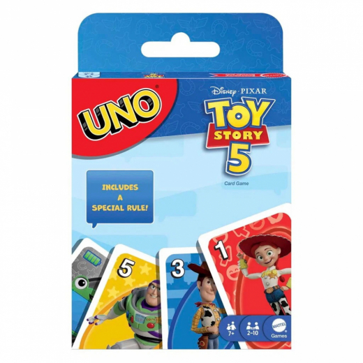 UNO Disney Pixar Toy Story 5 i gruppen SÄLLSKAPSSPEL / Spelserier / UNO hos Spelexperten (967-2602)