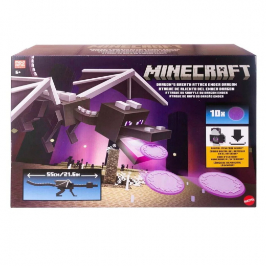 Minecraft Dragon's Breath Attack Ender Dragon 55 cm i gruppen Nyheter hos Spelexperten (968-2650)