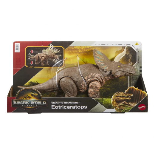 Jurassic World - Gigantic Thrashers Eotriceratops i gruppen LEKSAKER / Figurer och lekset / Jurassic World hos Spelexperten (969-2507-JGB93)