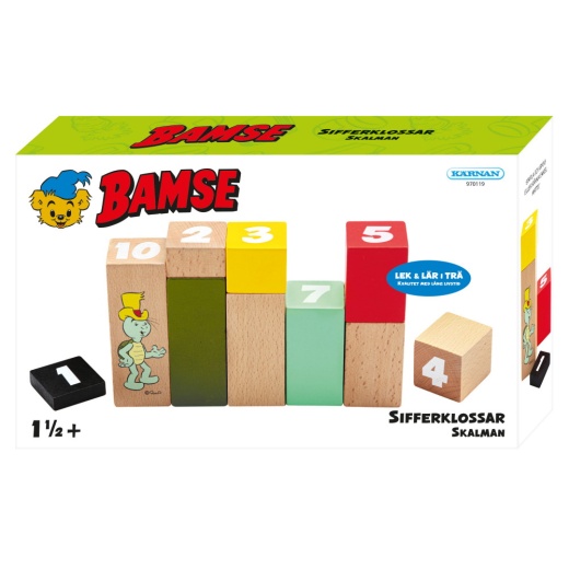 Bamse - Sifferklossar med Skalman i gruppen LEKSAKER / Barn & Babyleksaker hos Spelexperten (970119)