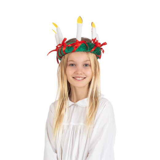 Luciakrona i tyg i gruppen LEKSAKER / Utklädnad / Jul hos Spelexperten (97112)