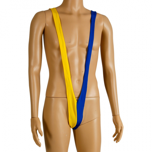 Mankini Blå och Gul i gruppen LEKSAKER / Utklädnad hos Spelexperten (97153)