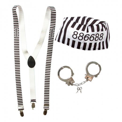 Maskeradkit - Fånge i gruppen LEKSAKER / Utklädnad / Halloween / Maskeraddräkter / Maskeradkit hos Spelexperten (97209)