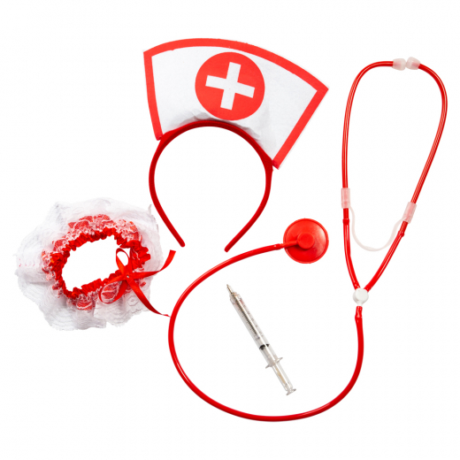Maskeradkit - Sjuksköterska i gruppen LEKSAKER / Utklädnad / Halloween / Maskeraddräkter / Maskeradkit hos Spelexperten (97214)