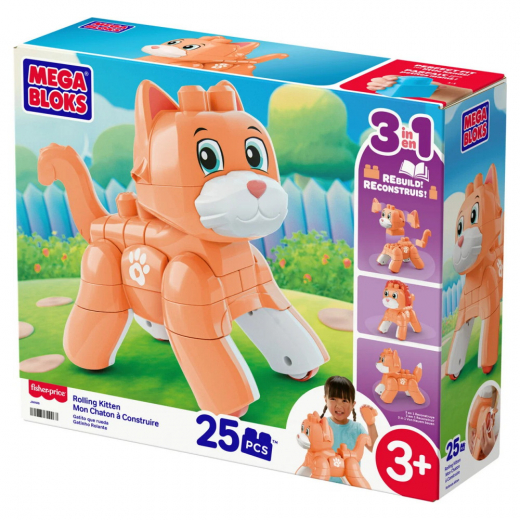 MEGA Bloks Rolling Kitten 25 Delar i gruppen LEKSAKER / Byggklossar hos Spelexperten (973-2655)