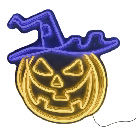 LED Neon Sign - Pumpkin i gruppen LEKSAKER / Utklädnad / Halloween / Tillbehör Halloween hos Spelexperten (97357)